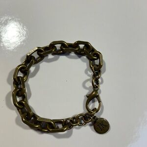 Gold tone chunky bracelet